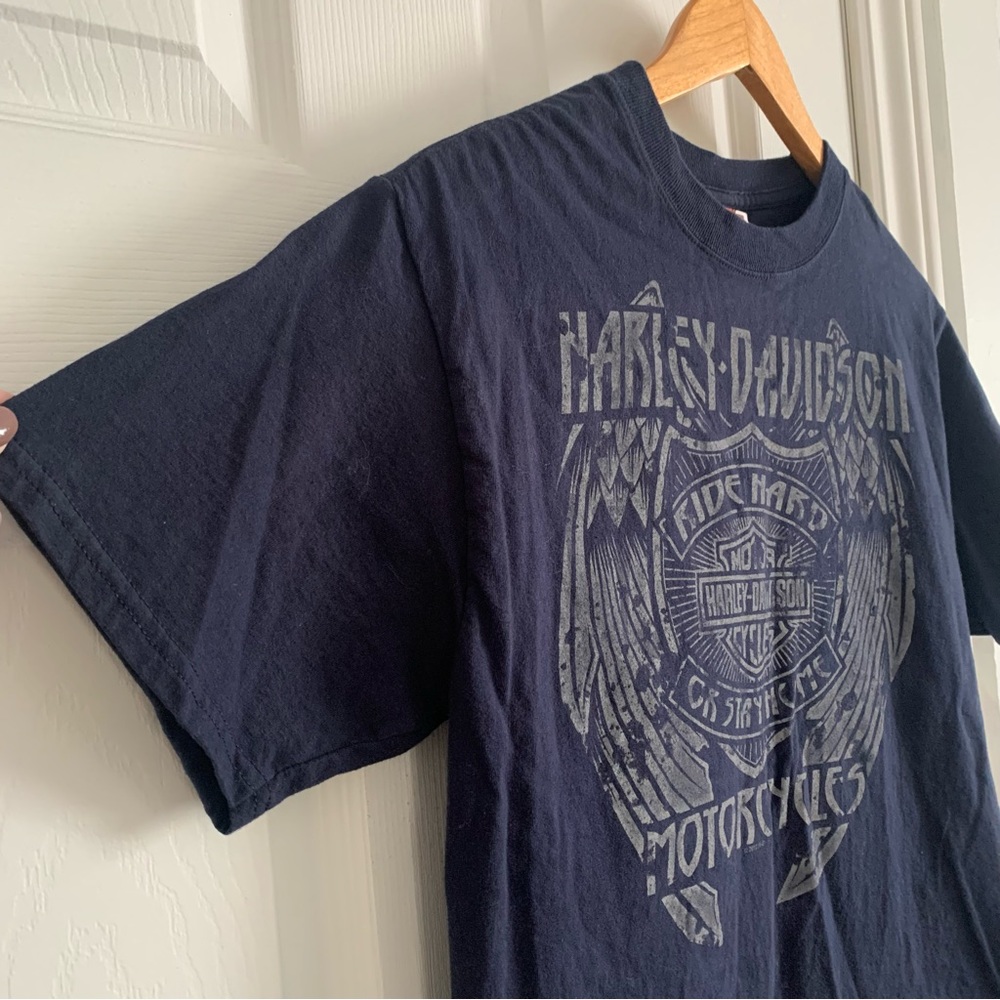 Harley Davidson Red Rock Graphic Print T-Shirt - Picture 3 of 8